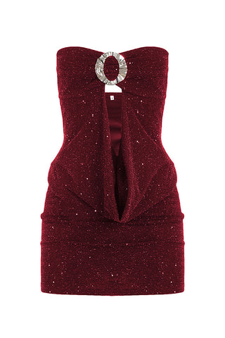 Sparkle Strapless Mini Dress
