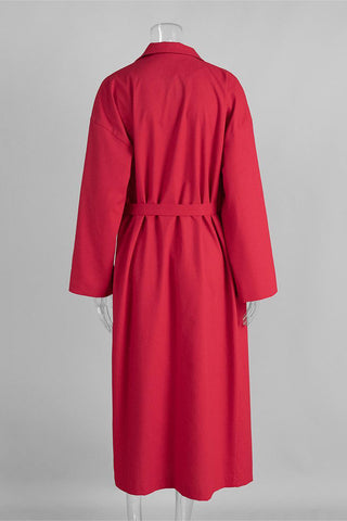 Tie-Waist Wrap Casual Dress