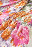 Floral Tie-Front Casual Dress