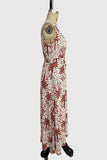Sleeveless Patterned Midi Dress