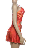 Cut-Out Halter Vacation Dress