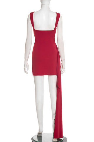 Elegant Draped Evening Dress
