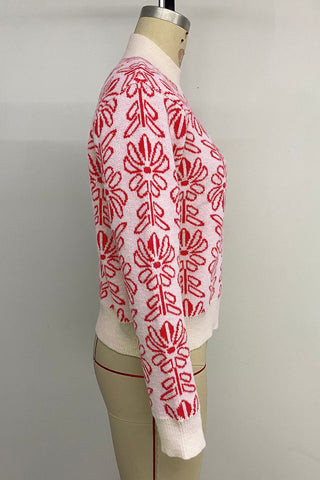 Floral Pattern Sweater