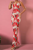 Tie-Dye Maxi Dress with Spaghetti Straps