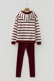 Striped Hoodie and Pants Set