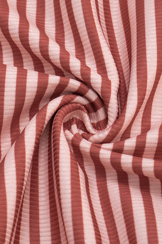 Off-Shoulder Striped Blouse