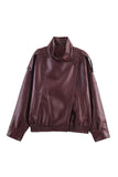 Oversized Asymmetric Collar Jacket