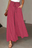 Polka Dot Wide-Leg Casual Pants