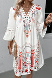 Floral Detail Boho Dress