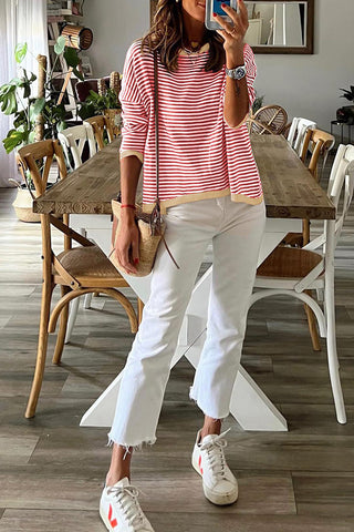 Striped Knit Sweater