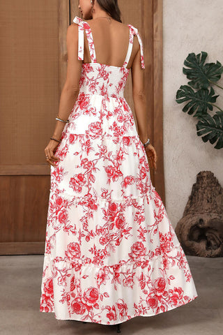 Floral Print Casual Maxi Dress