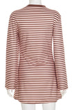 Striped Long Sleeve Casual Dress