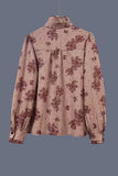 Ruffled Button-Down Blouse