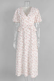 Floral Wrap Maxi Dress for Vacations