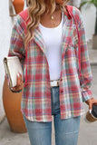 Casual Plaid Hooded Shirt