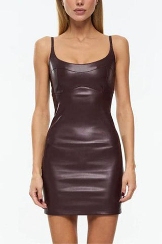 Sleek Strappy Mini Dress