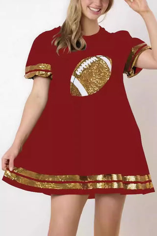 Sequin Football Casual Dress