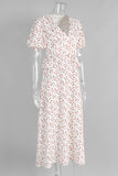 Floral Wrap Maxi Dress for Vacations