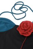Asymmetric Floral Appliqué Tank Top