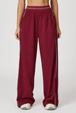 Wide-Leg Athletic Casual Pants