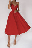 Elegant Spaghetti Strap Evening Dress