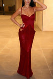 Strappy Evening Gown with Intricate Details