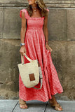 Smocked Casual Maxi Dress