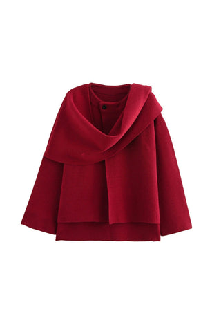 Layered Draped Cardigan