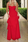 Layered Ruffle Strap Dress