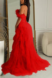 Stunning Strapless Evening Gown