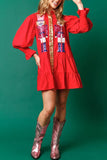 Sequin Embellished Casual Dress