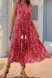 Flowing Printed Casual Dress