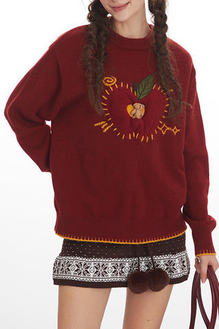 Apple Patch Sweater