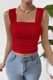 Ruched Crop Tank