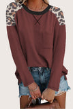 Leopard Print Shoulder Blouse