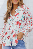 Floral Smocked Sleeve Blouse