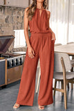 Elegant Halter Wide-Leg Pants Set