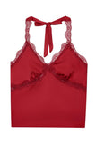 Lace-Trimmed Tie-Back Cami