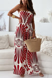 Strapless Wide-Leg Jumpsuit