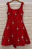Embellished A-Line Evening Dress