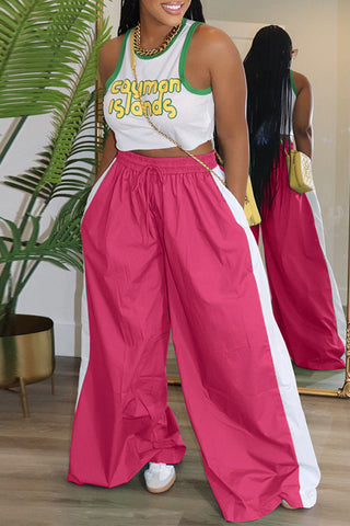 Wide-Leg Casual Pants