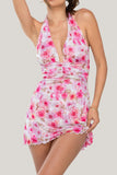 Halter Polka Dot Mini Dress