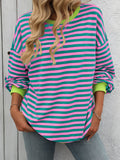 Striped Casual Sweatshirt