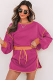 Relaxed Pullover and Skirt Set