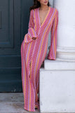 V-Neck Printed Maxi Dress