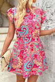 Vibrant Paisley Casual Dress