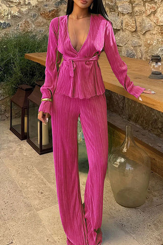 Elegant Two-Piece Flowing Set