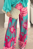 Floral Wide-Leg Casual Pants