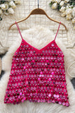 Sequin Embellished Camisole Top