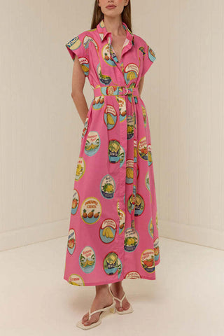 Fun Print Casual Maxi Dress